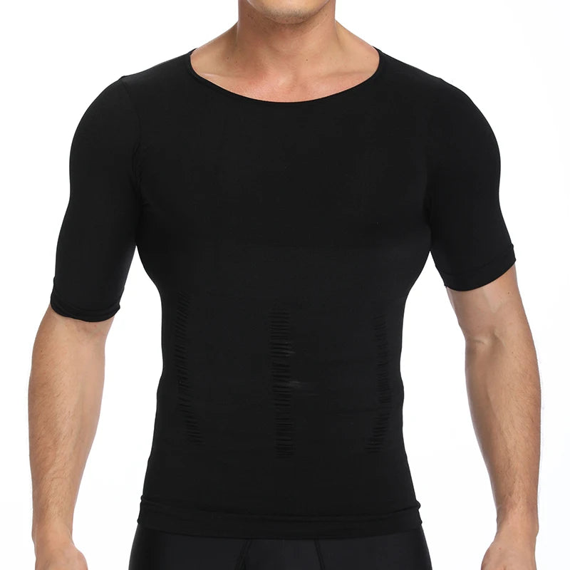 1/2 PCS Men Body Shaper T-Shirt Slimming Shapewear Corrective Posture Belly Control Compression Man Modeling Underwear Corset