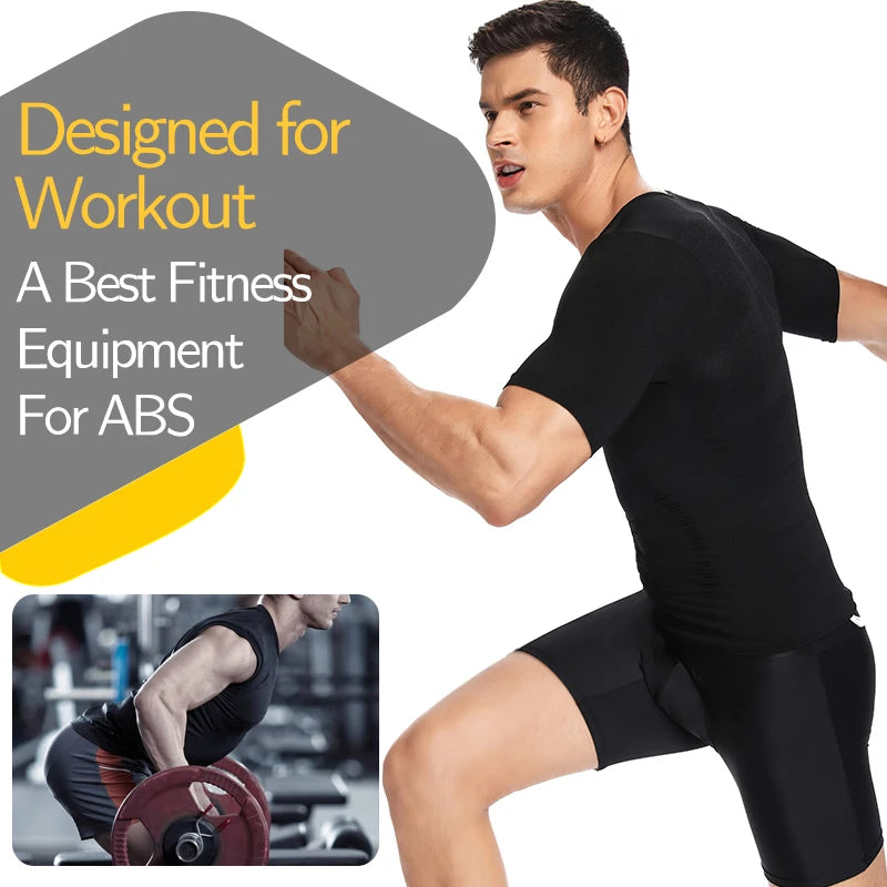 1/2 PCS Men Body Shaper T-Shirt Slimming Shapewear Corrective Posture Belly Control Compression Man Modeling Underwear Corset