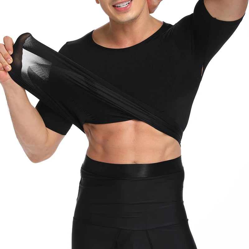 1/2 PCS Men Body Shaper T-Shirt Slimming Shapewear Corrective Posture Belly Control Compression Man Modeling Underwear Corset