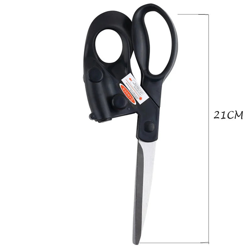 Laser Guided Scissors Fabric Cutting Straight Line Guide Sewing DIY Craft Tool