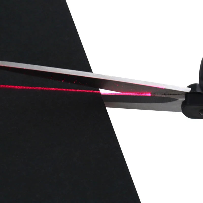 Laser Guided Scissors Fabric Cutting Straight Line Guide Sewing DIY Craft Tool