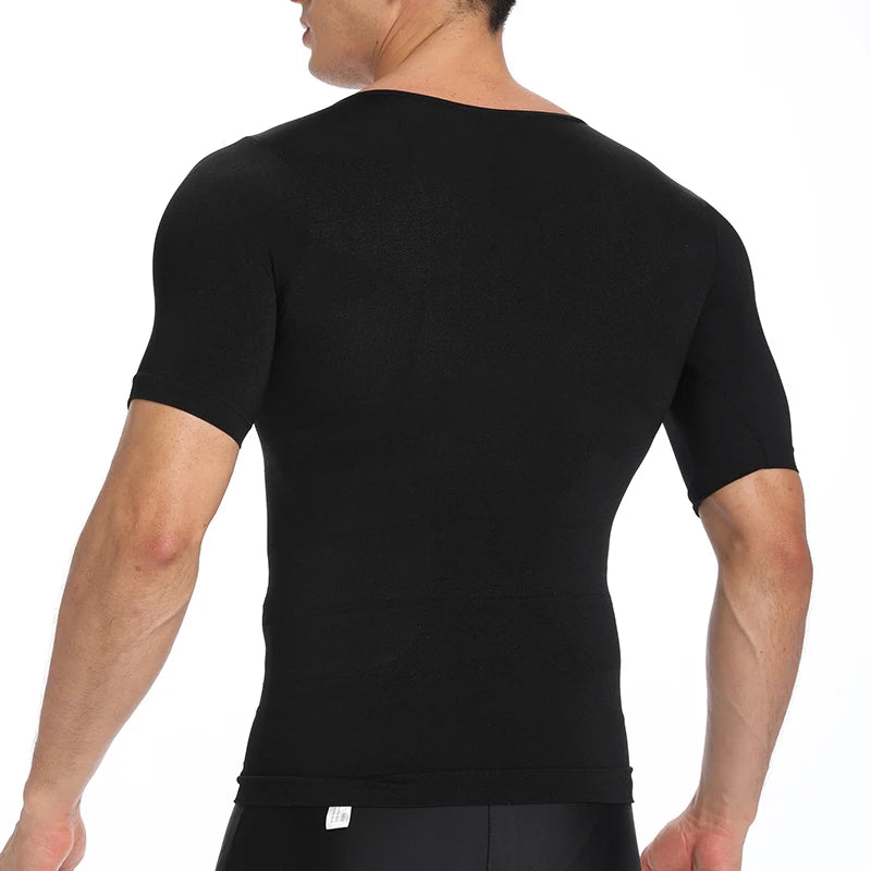 1/2 PCS Men Body Shaper T-Shirt Slimming Shapewear Corrective Posture Belly Control Compression Man Modeling Underwear Corset