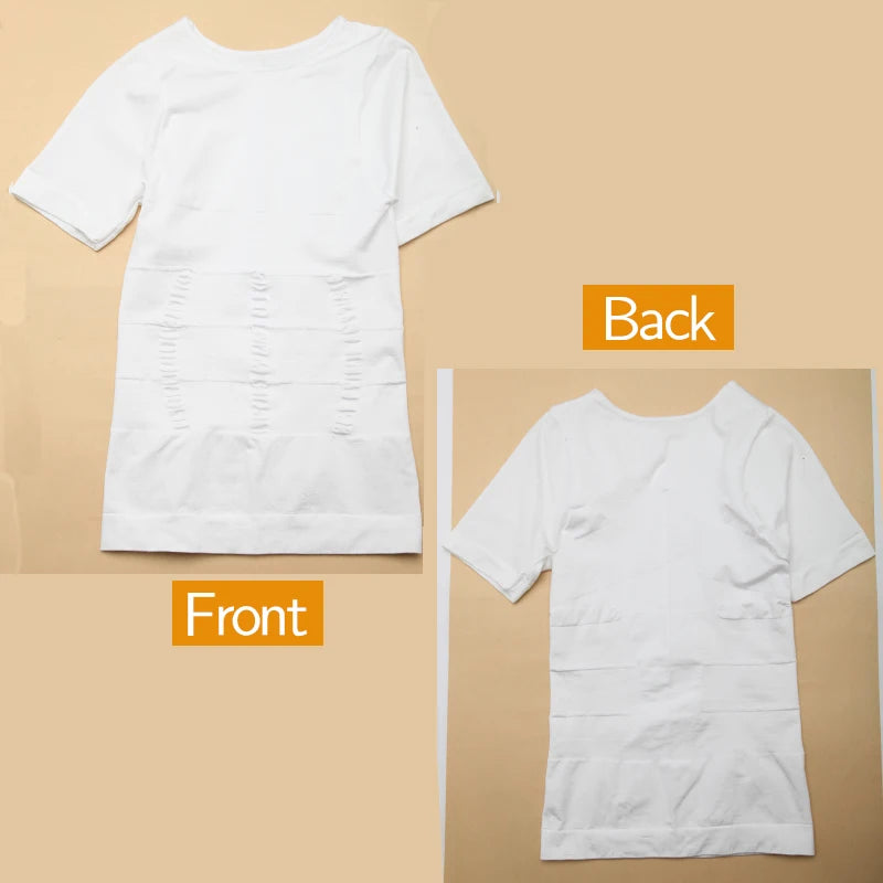 1/2 PCS Men Body Shaper T-Shirt Slimming Shapewear Corrective Posture Belly Control Compression Man Modeling Underwear Corset