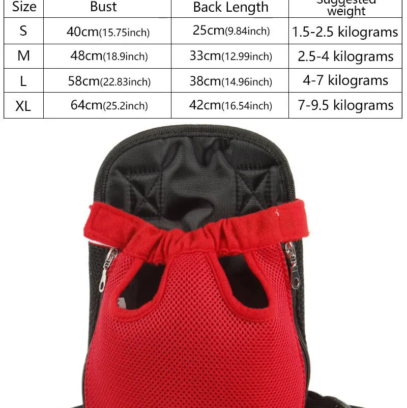 Double Shoulder Breathable Portable Travel Pet Carrier Backpack Mesh Carrier Breathable Shoulder Handle Bags for Small Dog Cats