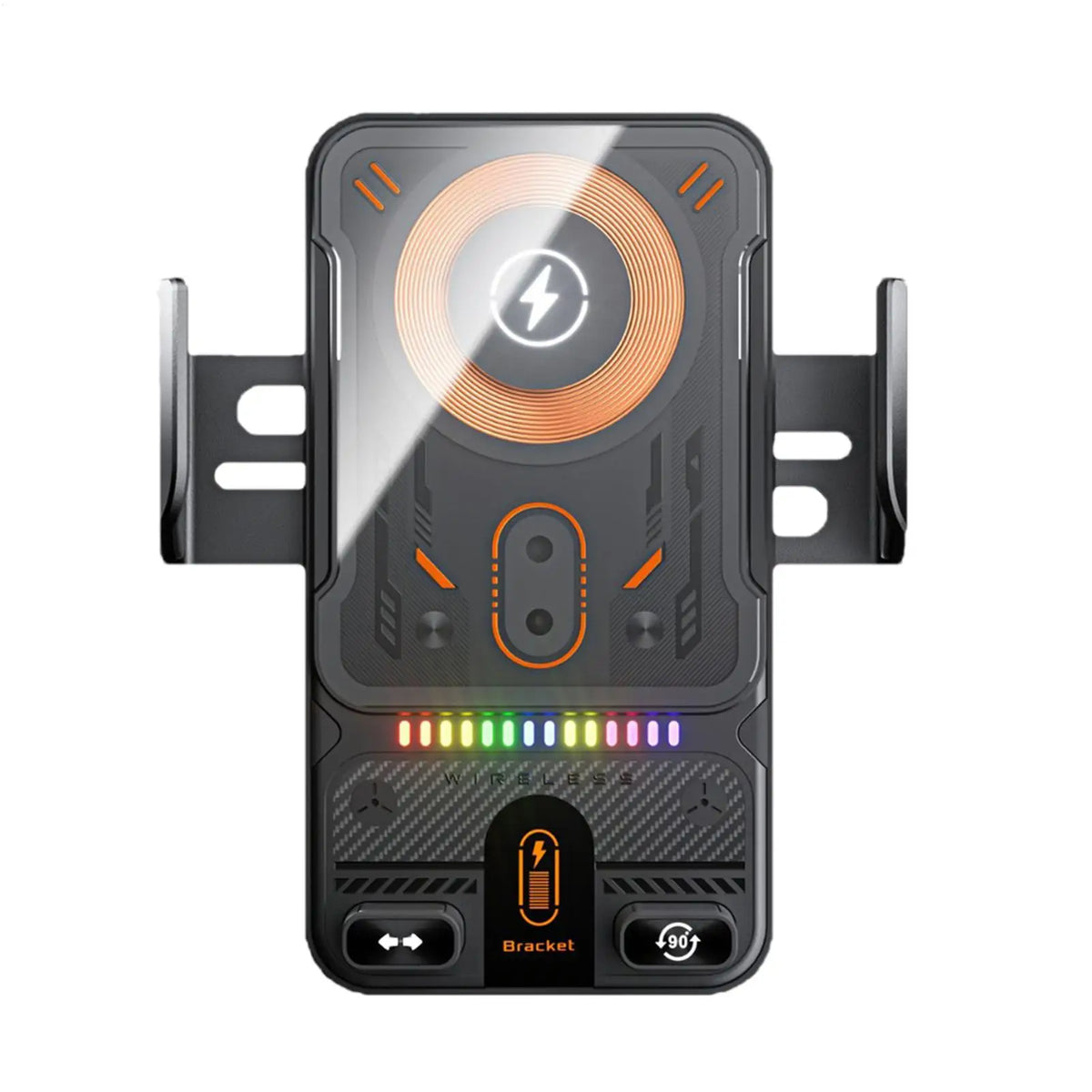 Wireless Car Phone Charger 15W Fast Charging Air Vent Cradles Auto Clamping Phone Holders for Music Control Video Streaming