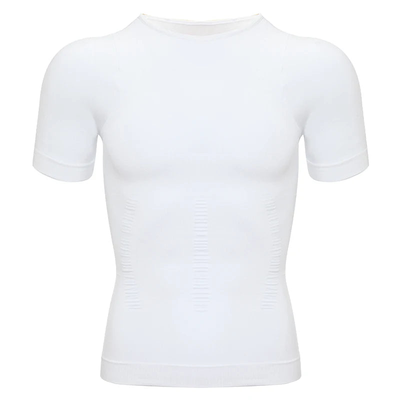 1/2 PCS Men Body Shaper T-Shirt Slimming Shapewear Corrective Posture Belly Control Compression Man Modeling Underwear Corset