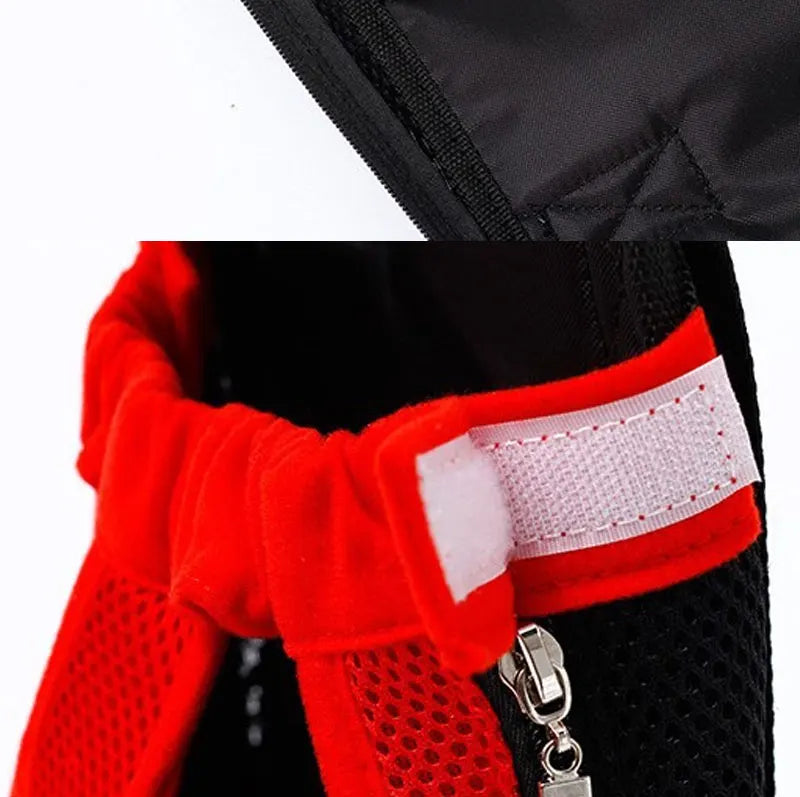 Double Shoulder Breathable Portable Travel Pet Carrier Backpack Mesh Carrier Breathable Shoulder Handle Bags for Small Dog Cats