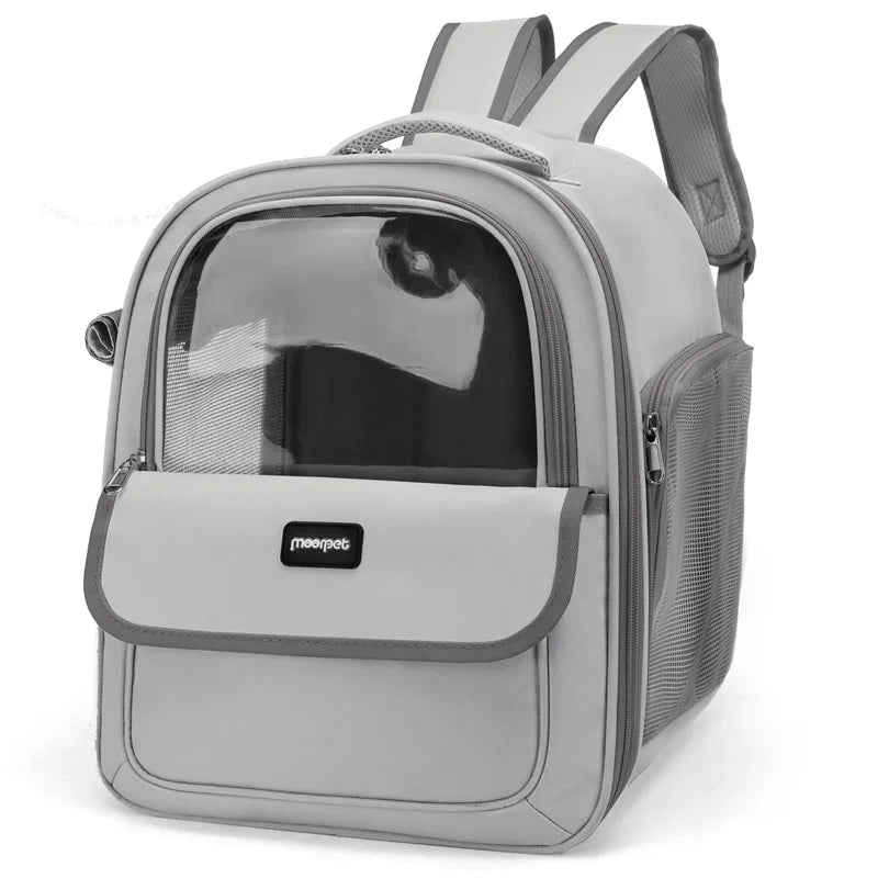 Pet Carrier Backpack, Going Out Large Cat Backpack Transparent Space Capsule Breathable Portable Bag Backpack Cat Dog Supplies