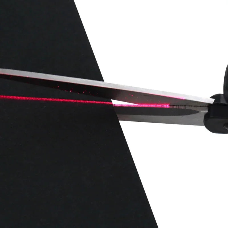 Laser Guided Scissors Fabric Cutting Straight Line Guide Sewing DIY Craft Tool