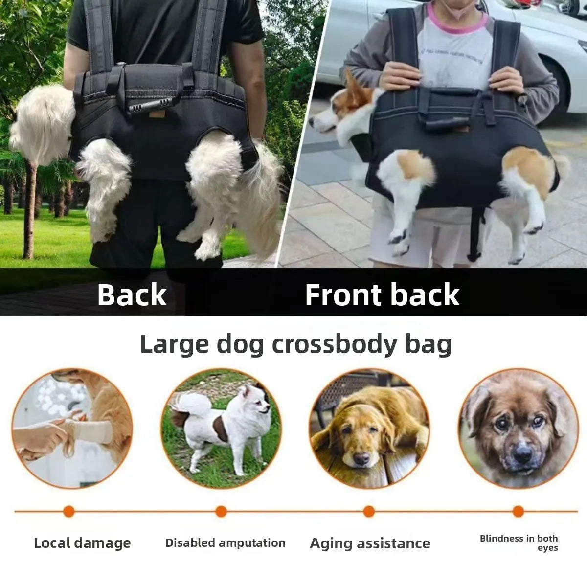 New Pet Backpack Carrier Breathable Shoulder Bag for Travel Walking Outdoor Pet Supplies Comfortable And Safe Pet Bag